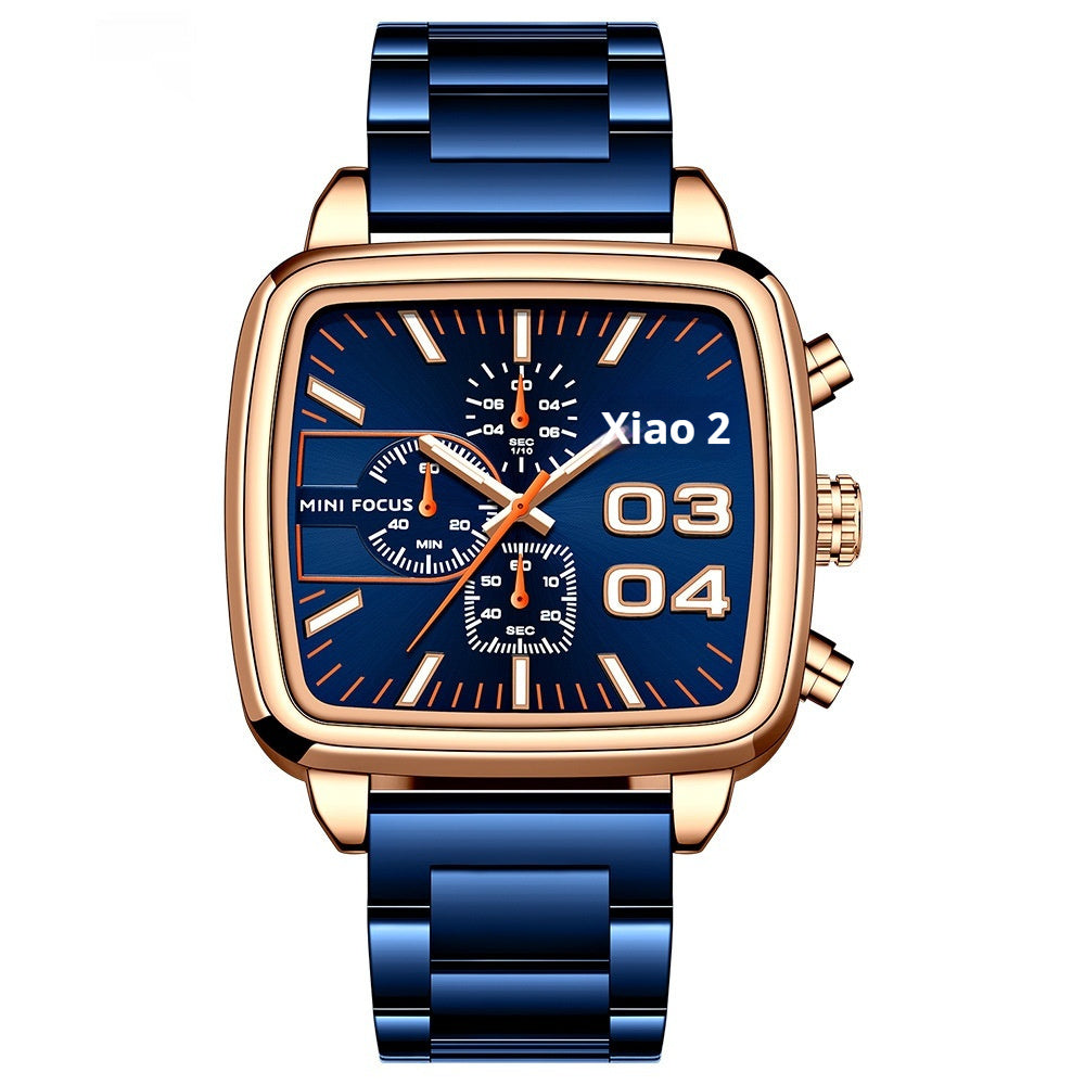 Mini Focus MF0314G Multifunctional Waterproof Quartz Watch for Men
