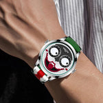 Nibosi 2506 Russian Clown Leather Waterproof Men's Watch