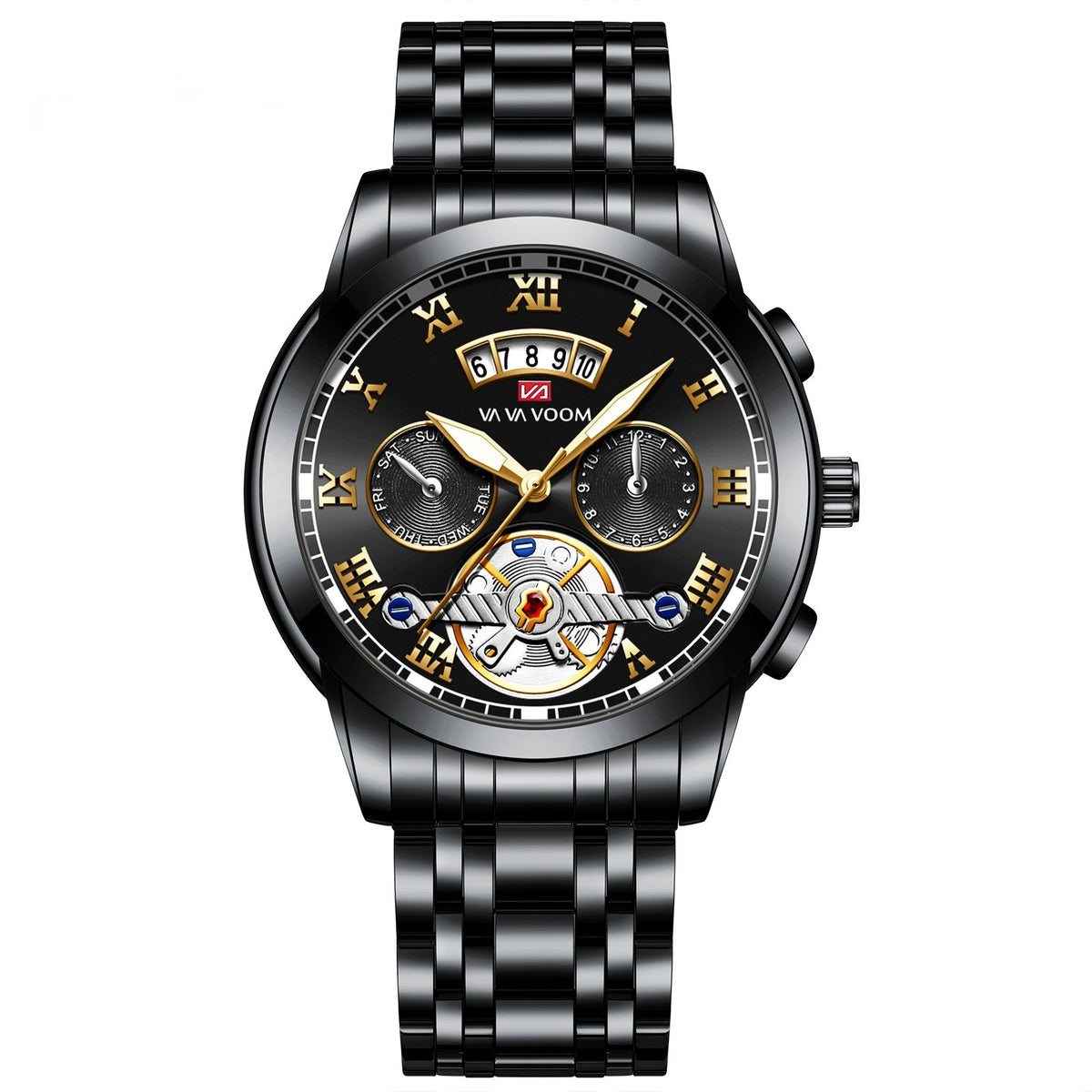 VA VA VOOM 2453 Tourbillon design Calendar Watch For Men
