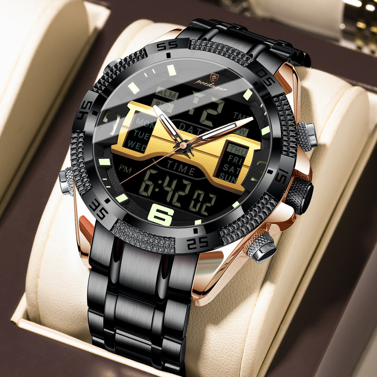 Poedagar E103 Multifunctional Sports watch for Men