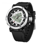 Sanda 9052 Sports Waterproof Alarm Clock Electronic Watch for Men AKDPN