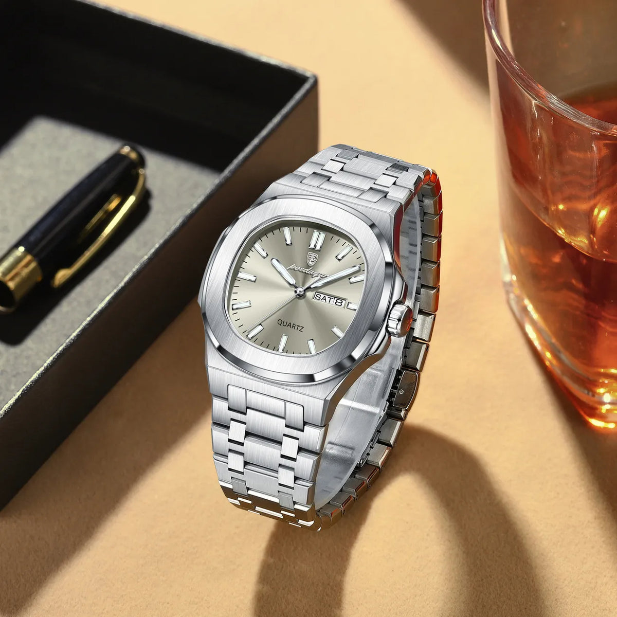 Poedagar 853 Calendar Quartz watch for Men
