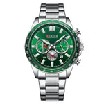 Curren 8418 steel Chronograph watch for Men