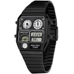 Sanda 3192 Multi time Analog Digital Watch for Men