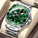 Poedagar EU873 Steel-band Luminous Quartz Watch for Men Poedagar