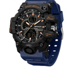 Sanda 6198 Sports Waterproof Electronic Watch for Men