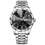 BINBOND Waterproof Luminous Dual Calendar Watch Men's - TempoqWatch