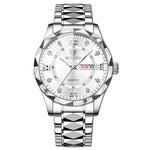 BINBOND Waterproof Luminous Dual Calendar Watch Men's - TempoqWatch