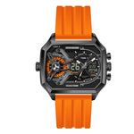 Bonarger 8026 Electronic Multi-functional Sports Luminous Waterproof Watch For Men 