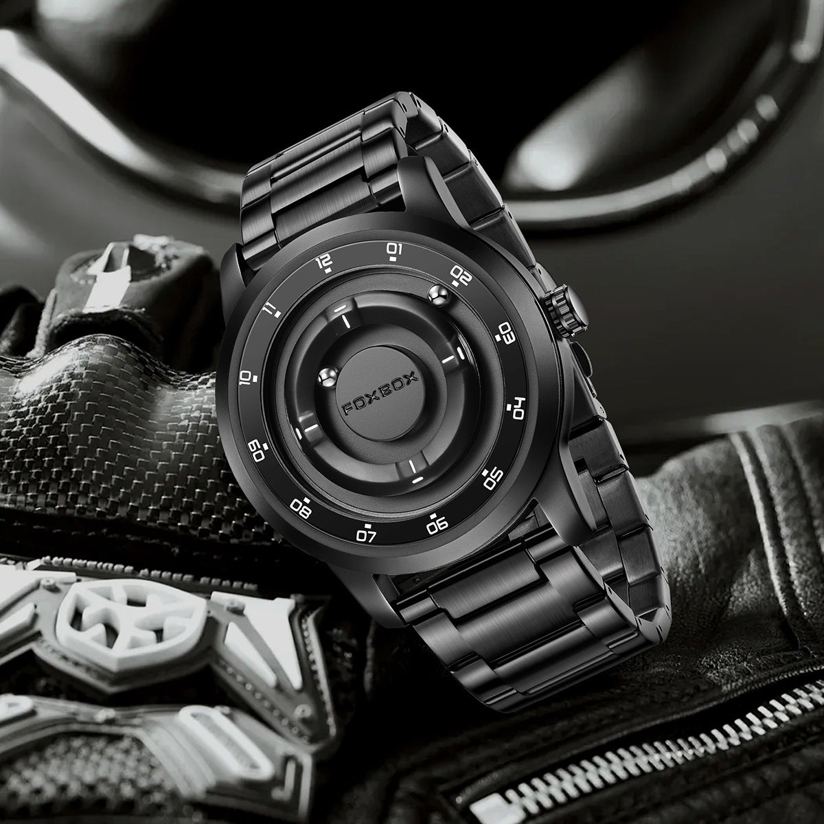 Foxbox Cool Roman Scale Magnetic watch for Men 