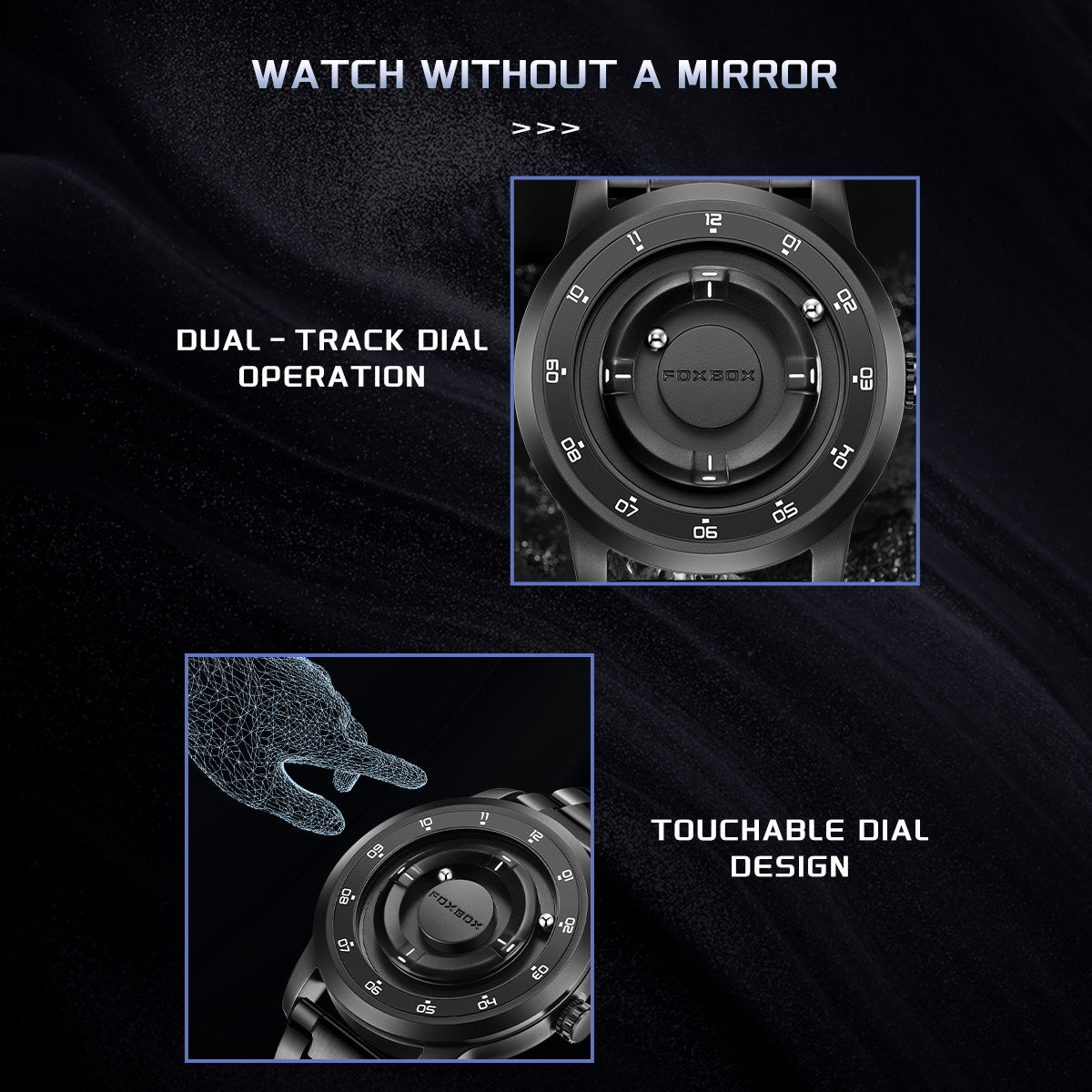 Foxbox Cool Roman Scale Magnetic watch for Men 