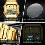 Foxbox Dual Display Multifunctional Waterproof Sports Watch for men FB0057 