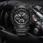 Foxbox Waterproof Luminous Large Dial Double Display Electronic Watch for Men FB0052 - Skmeico