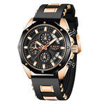 Lige 8908 Fashion Sport Watch Quartz Date Waterproof Chronograph Wristwatch for Men 