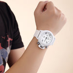 Tempoq Megir Multifunctional Sports Silicone Band 3D Engraved Dial Quartz Watch For Men MG2002 - TempoqWatch
