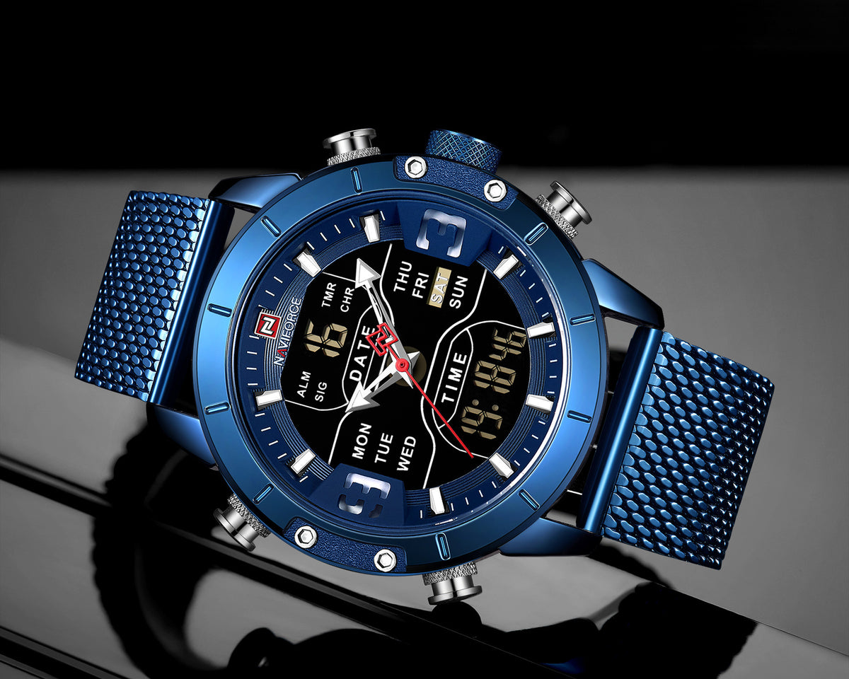 Naviforce Analog Digital Sports watch For Men 9153 - TempoqWatch