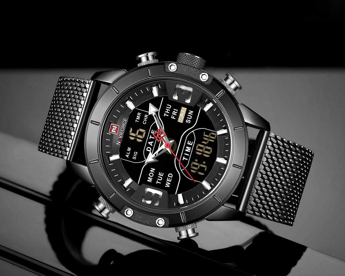 Naviforce Analog Digital Sports watch For Men 9153 - TempoqWatch