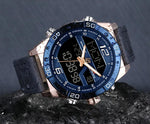 Naviforce Analog Digital Waterproof Watch For Men 9128 - Skmeico