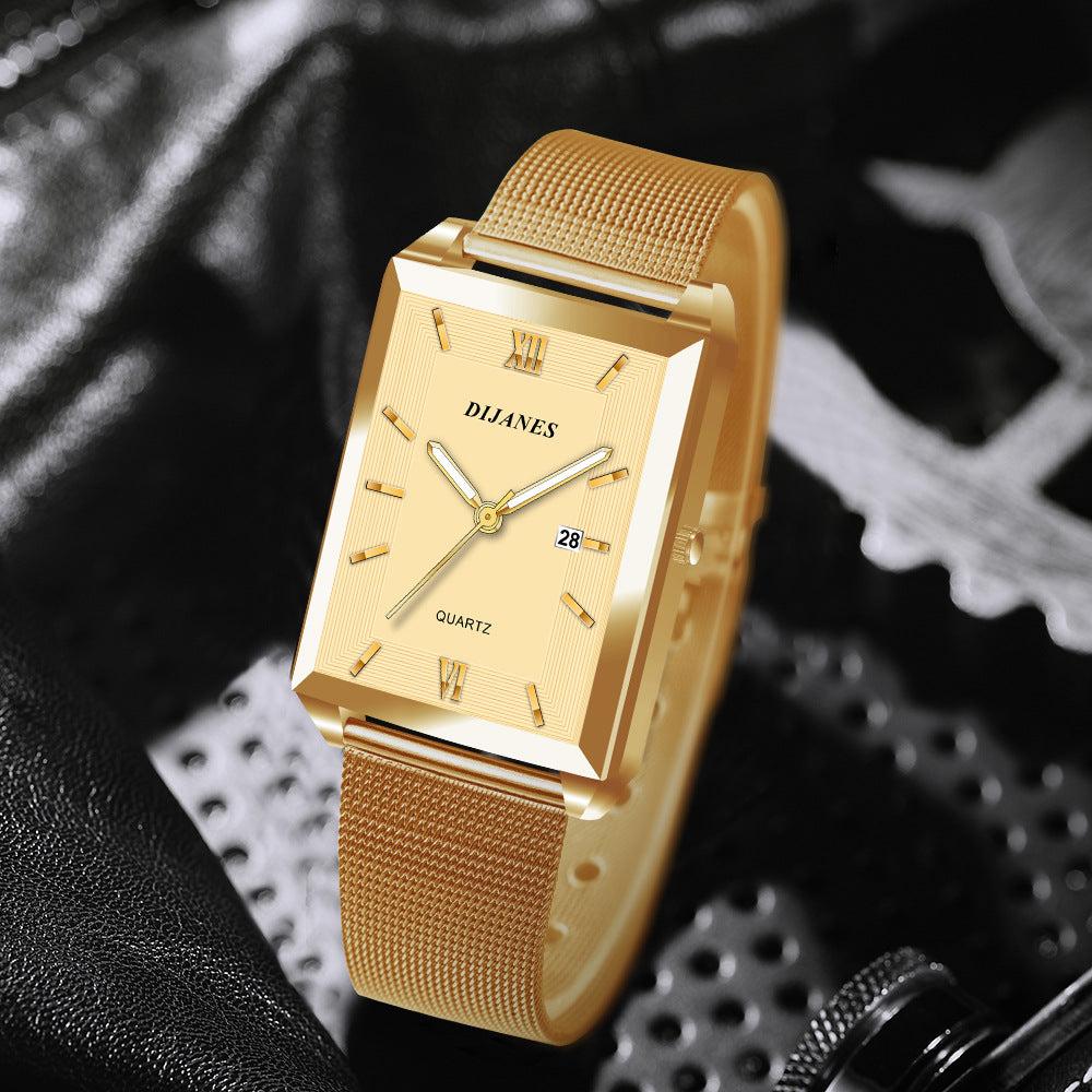 New Business Men's Casual Quartz Square Watch - Skmeico