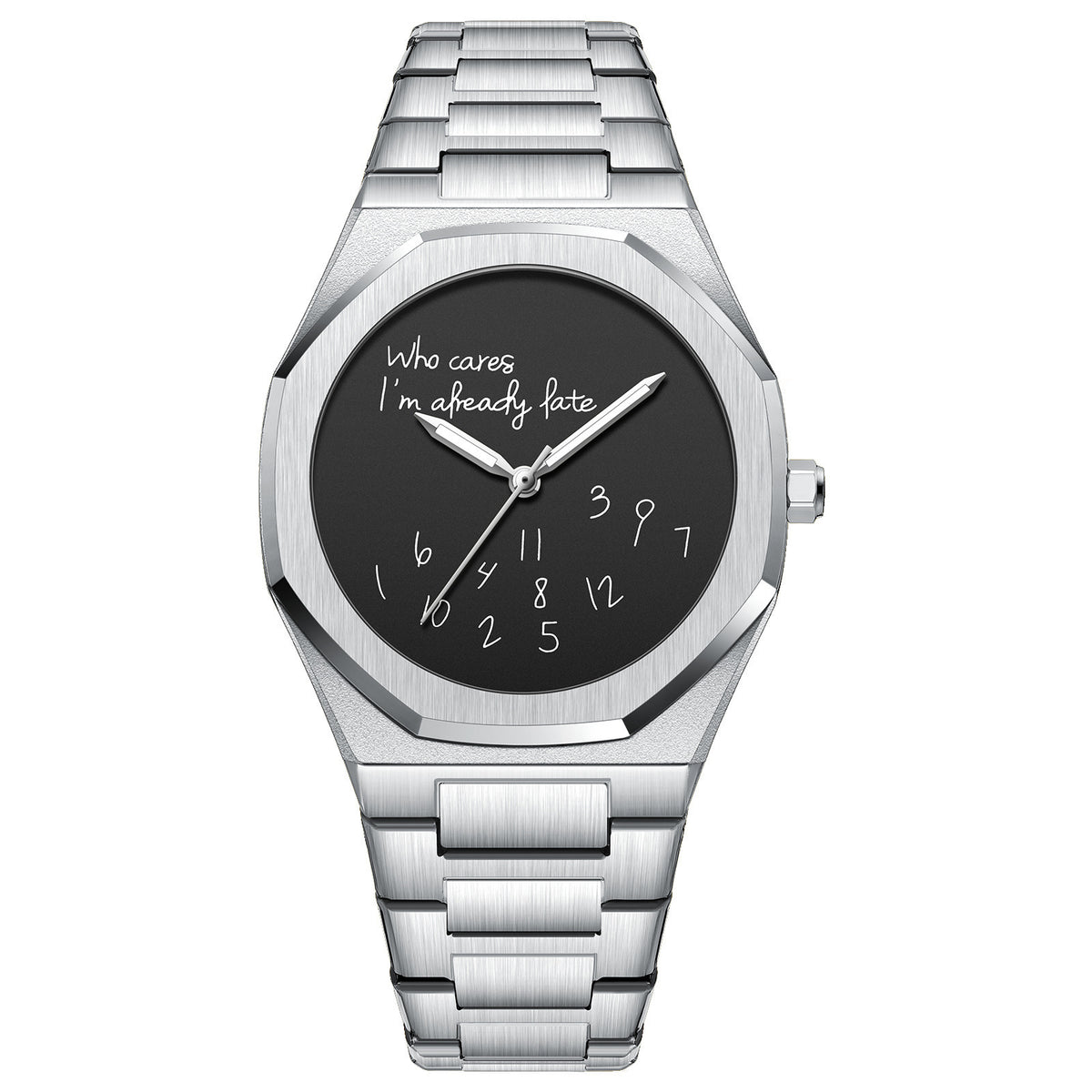 New Trend Luminous dial Simple Trend Octagonal Steel Watch for Men 