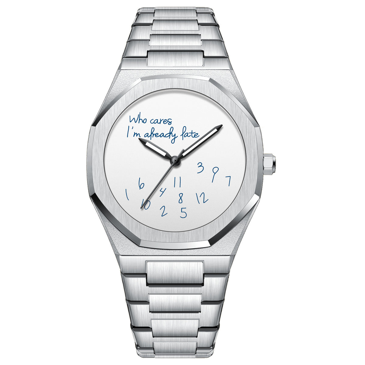 New Trend Luminous dial Simple Trend Octagonal Steel Watch for Men 