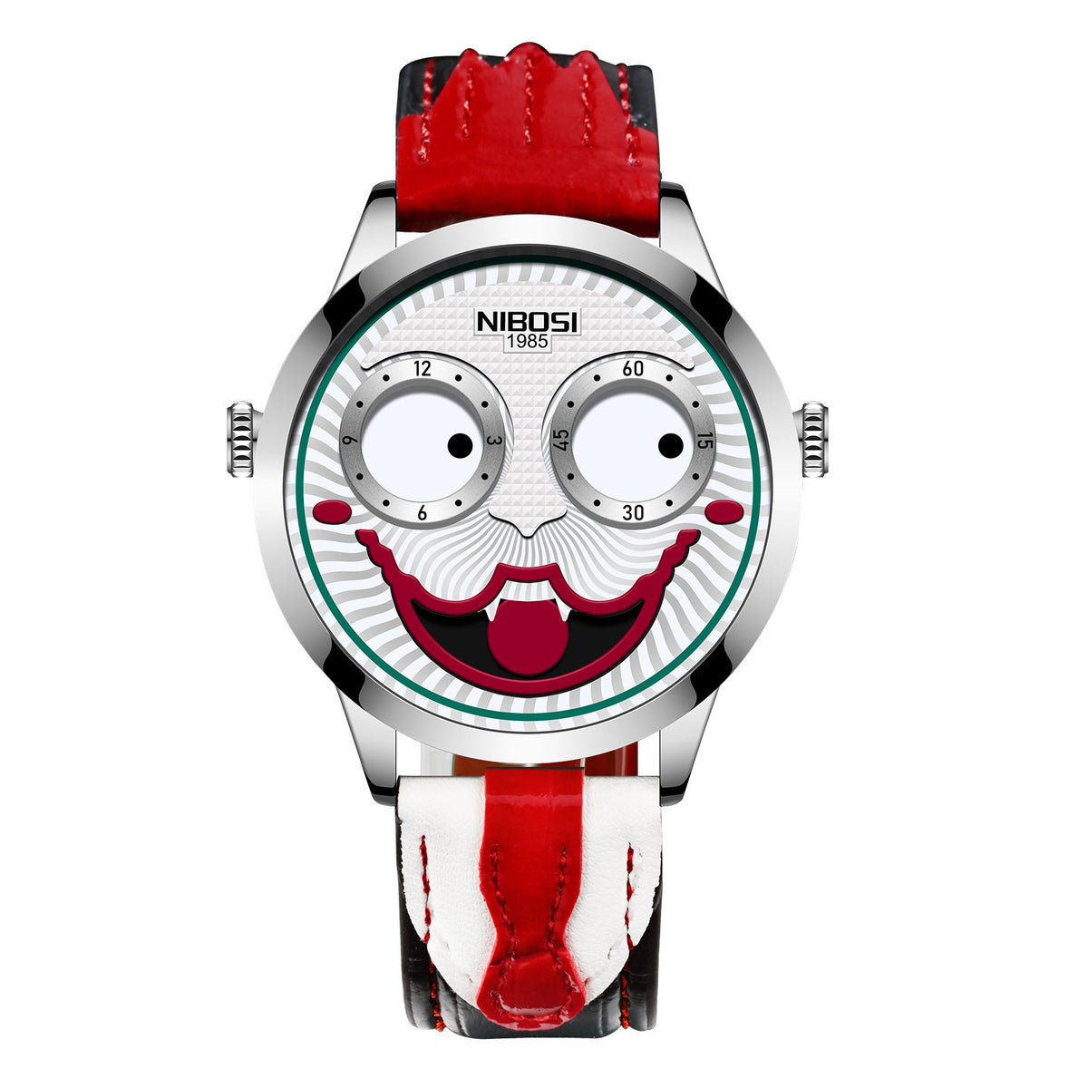 Nibosi 2506 Russian Clown Leather Waterproof Men's Watch 