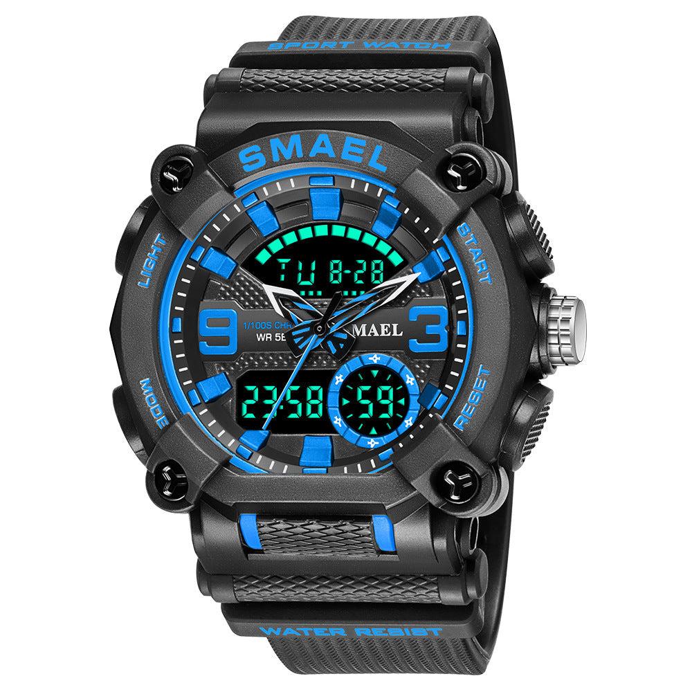 SMAEL Analog Digital Multifunctional waterproof Watch For Men 8052 - TempoqWatch