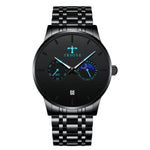 TRSOYE TRS658 Men's Casual Waterproof Steel Belt Quartz Watch - Skmeico