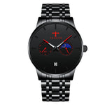 TRSOYE TRS658 Men's Casual Waterproof Steel Belt Quartz Watch - TempoqWatch