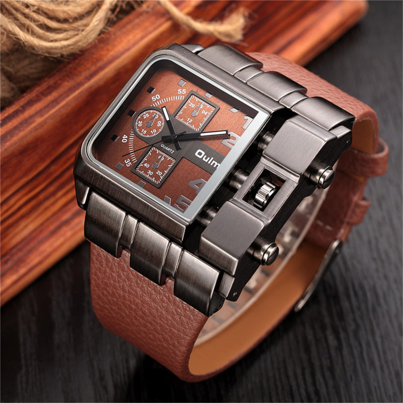 Oulm Casual single movement quartz watch for Men 3364 