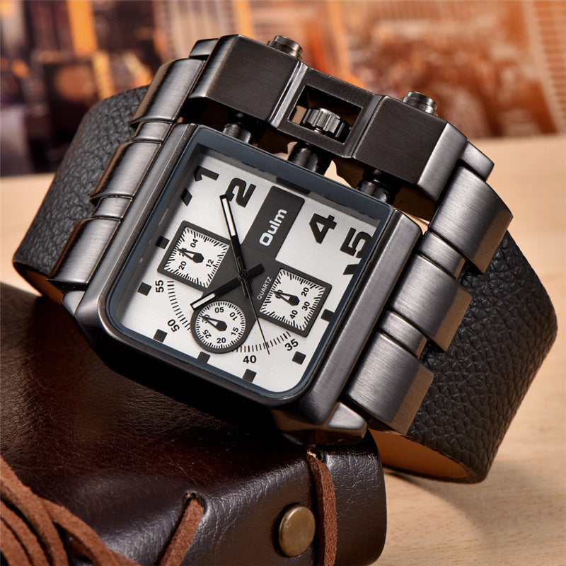 Oulm Casual single movement quartz watch for Men 3364 