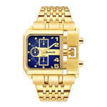 Oulm Large Dial Quartz Watch Stainless Steel calendar watch for men HP3364P - TempoqWatch