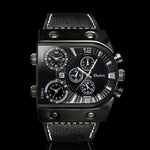 Oulm U Shape Quartz Multifunction Watch For Men 9315 