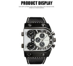 Oulm U Shape Quartz Multifunction Watch For Men 9315 