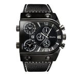 Oulm U Shape Quartz Multifunction Watch For Men 9315 