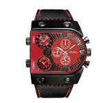 Oulm U Shape Quartz Multifunction Watch For Men 9315 