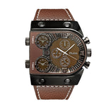 Oulm U Shape Quartz Multifunction Watch For Men 9315 