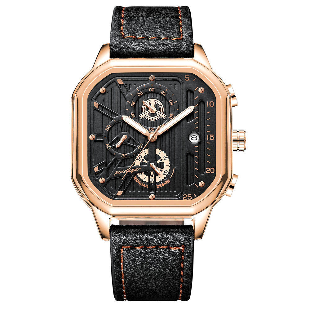 POEDAGAR 628 Multifunctional Quartz watch for men 