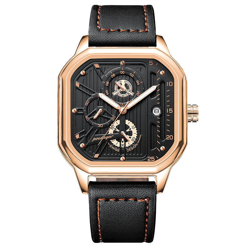 POEDAGAR 628 Multifunctional Quartz watch for men 