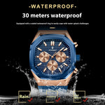 Poedagar 893 Multifunctional Six-pin Calendar Quartz Watch for Men 