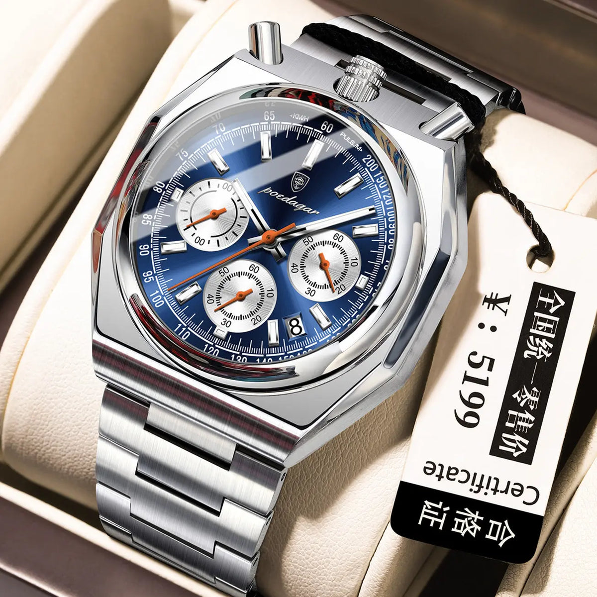 Poedagar 897 Luminous Quartz watch for Men Poedagar