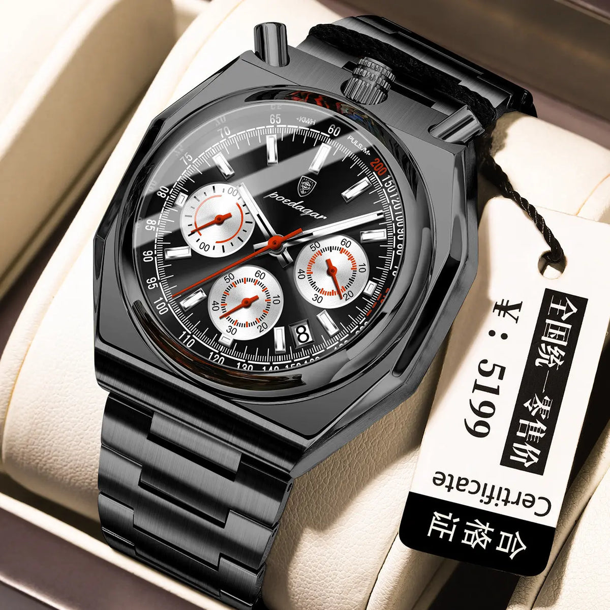 Poedagar 897 Luminous Quartz watch for Men Poedagar