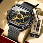 Poedagar E106 Multifunctional Waterproof Luminous watch for men 