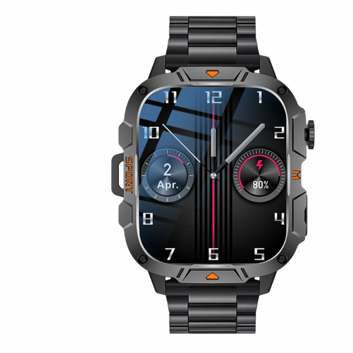 QX12 Square Large Screen Multi-function Sports Running Heart Rate Smart Watch 