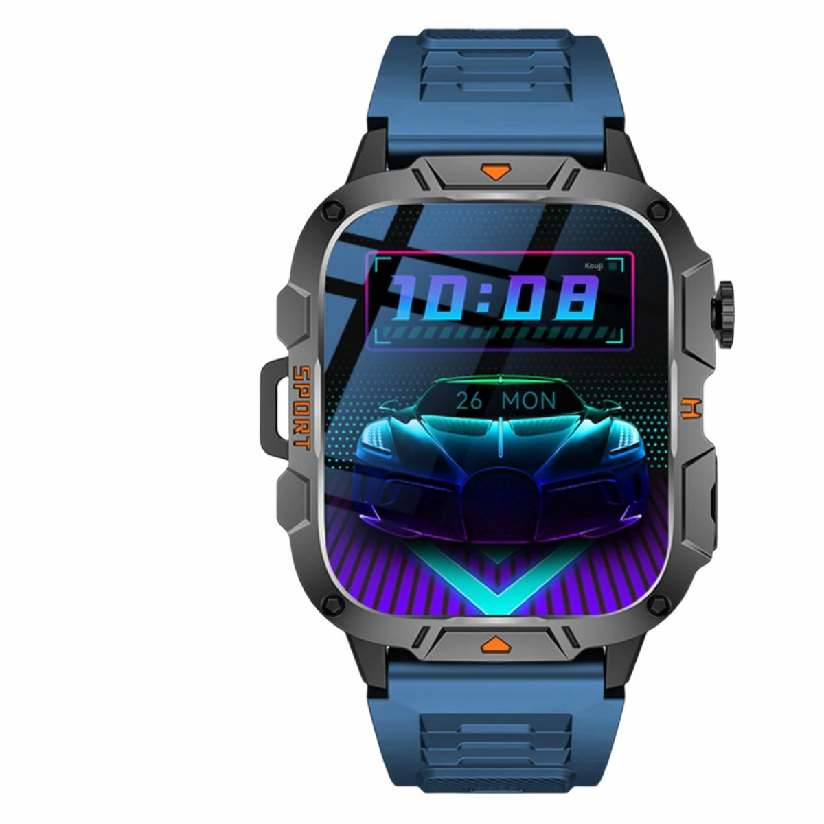 QX12 Square Large Screen Multi-function Sports Running Heart Rate Smart Watch 