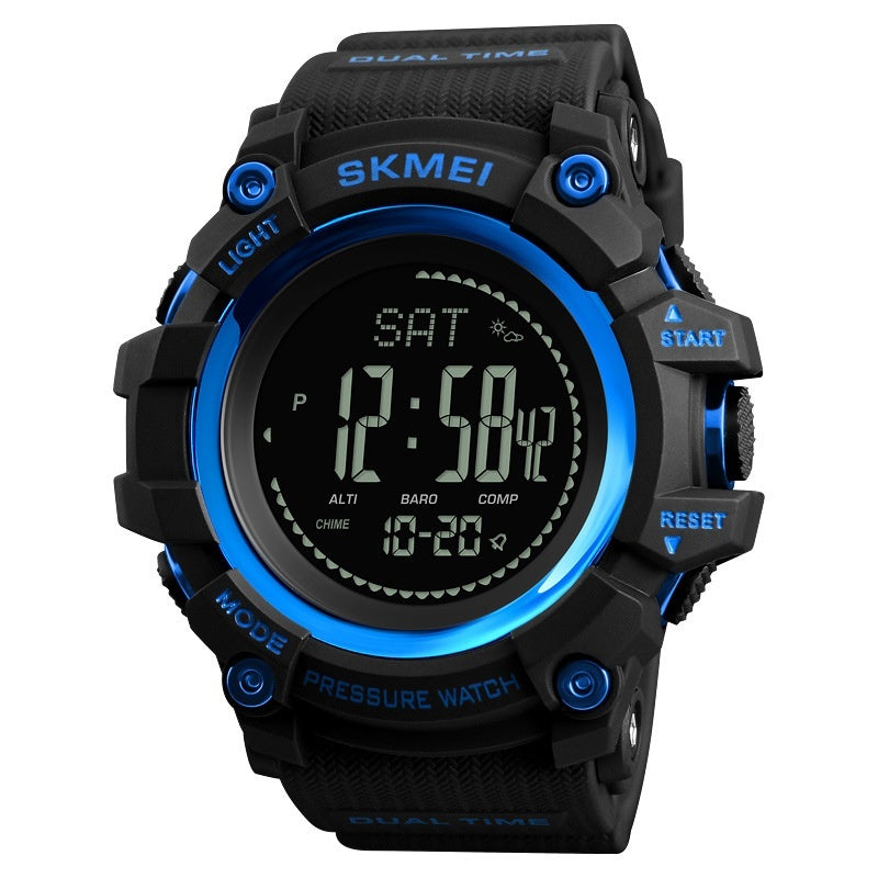SKMEI 1358 Pedometer Barometer Thermometer Altimeter Compass Outdoor Climbing Watch For Men Original - TempoqWatch