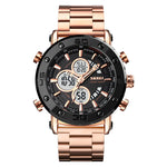 SKMEI 1636 Steel body Analog Digital Sports watch for Men 