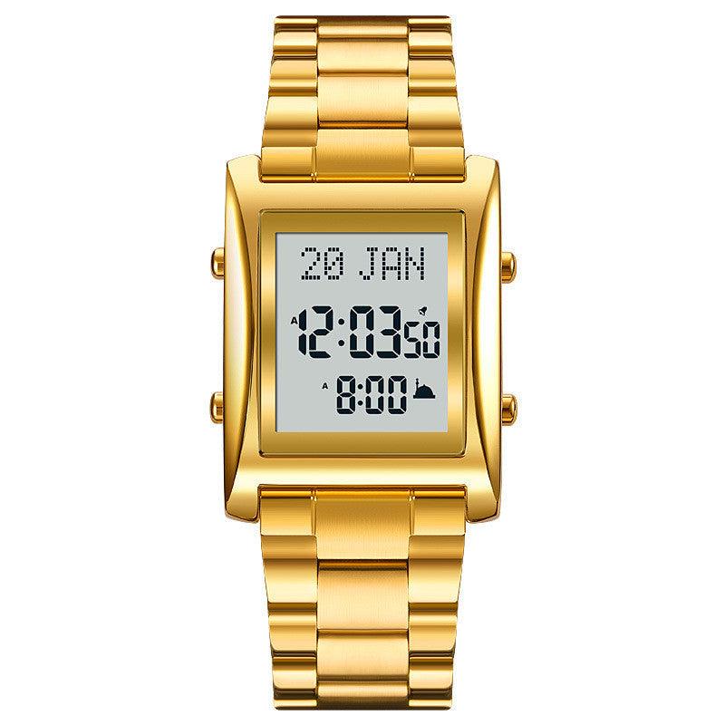 SKMEI 1815 Muslim Islamic Azan Prayer Watch Qibla Direction Multifunctional Digital Watches - Skmeico