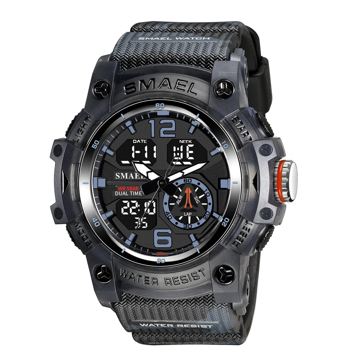 SMAEL Analog Digital Multifunctional Waterproof Watch For Men 8007 - Skmeico