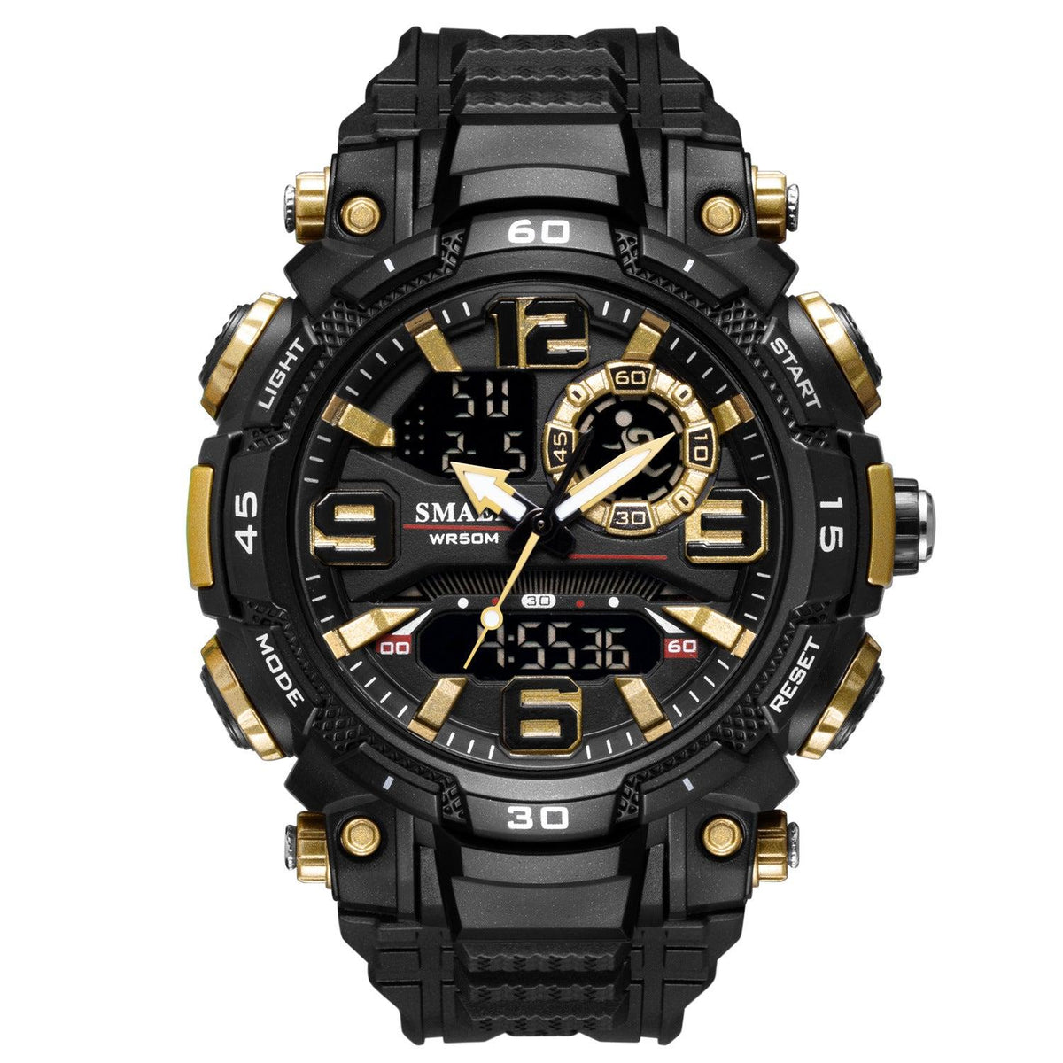 SMAEL Analog Digital Sports Watch For Men 1921 - Skmeico